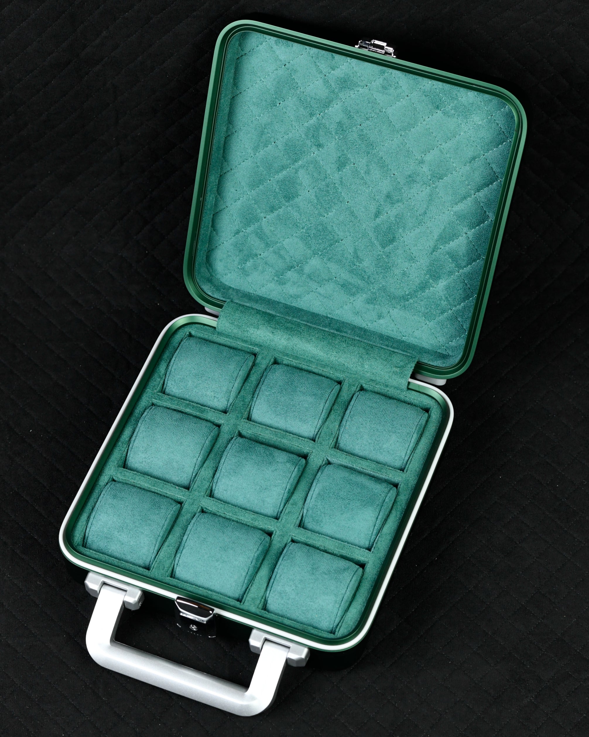 Aluminum 9 Watch travel case