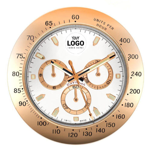 Custom Chrono Edition Rose Gold | Wall Clock