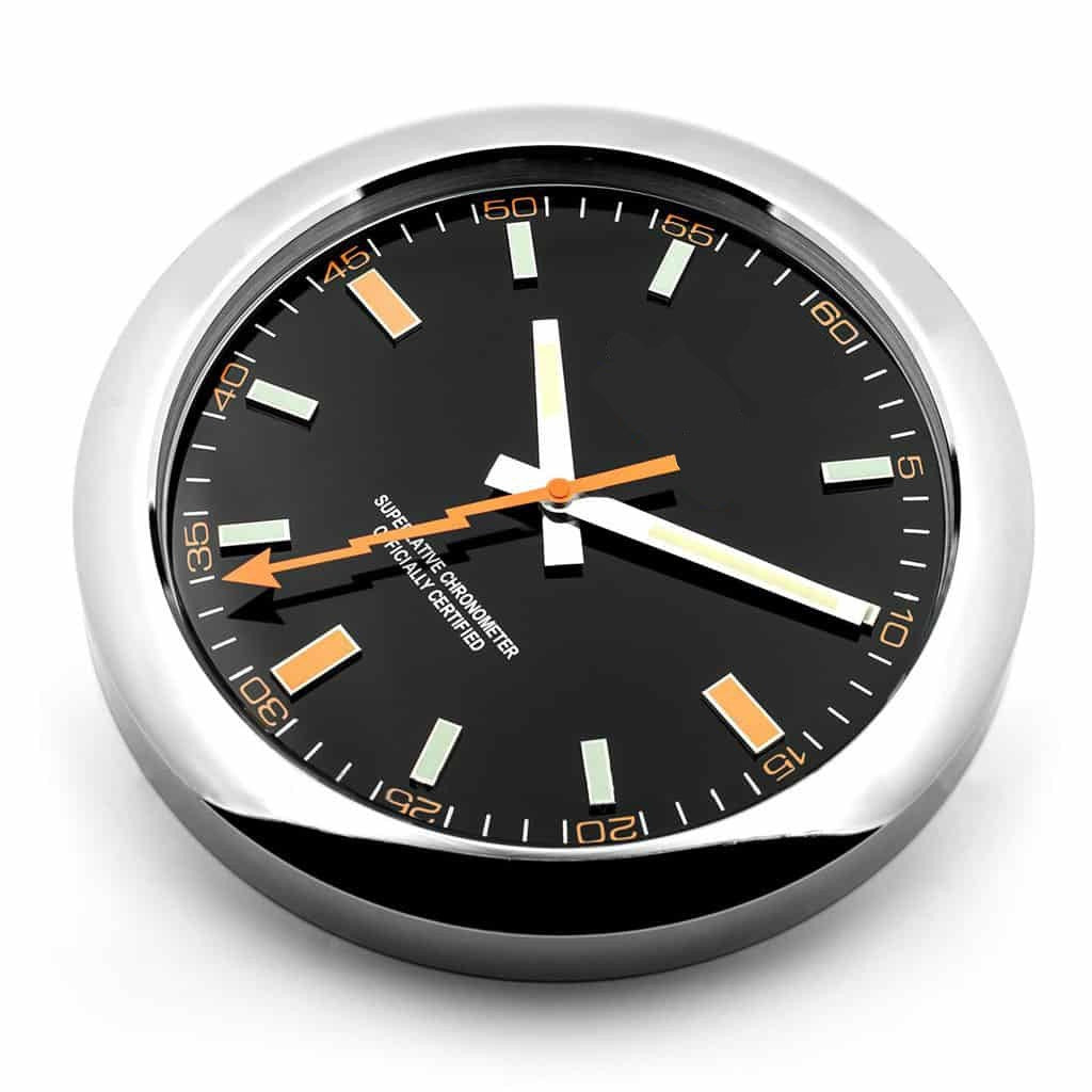 Milgauss, Silver & Black | Wall Clock