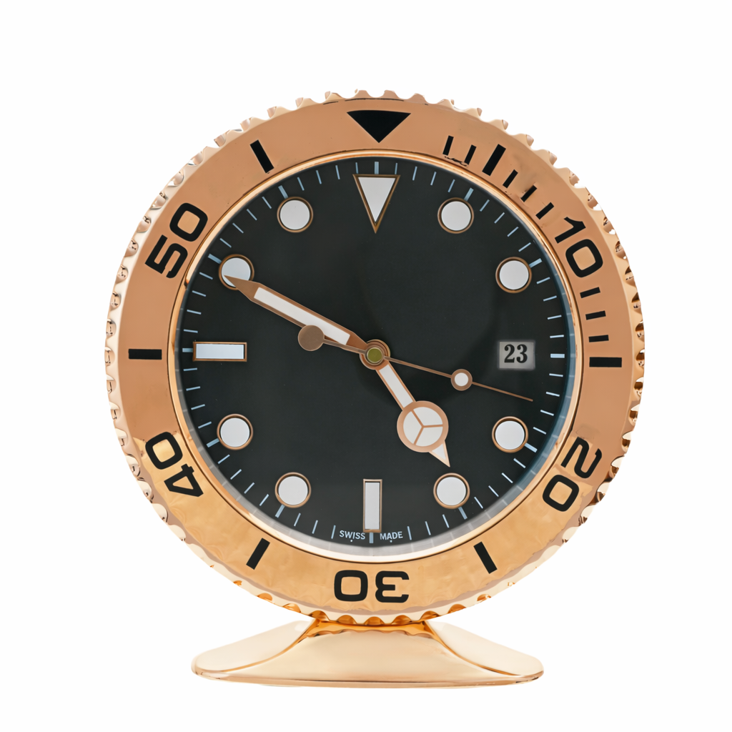 Submariner Rose Gold, Black Dial | Desk Clock