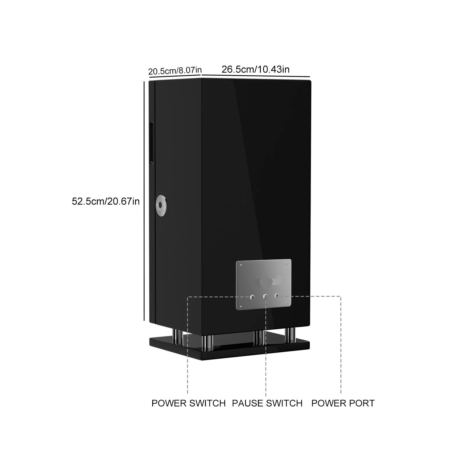 WFP Winder 8 Automatic Watch Winder - Luxury Watch Storage by Wclocks - automatic watch winder, Premium finish luxury design