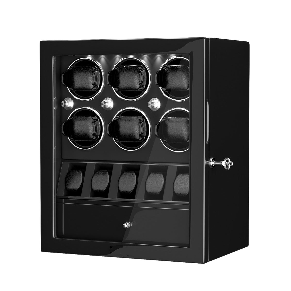 W-Winder Prestige 6 + 5 Automatic Watch Winder - Luxury Watch Storage by Wclocks - automatic watch winder, Premium finish luxury design