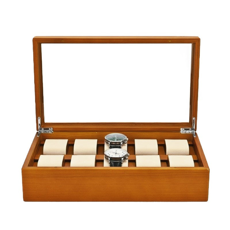 Wooden Watch Box Deluxe 10 Watch Edition