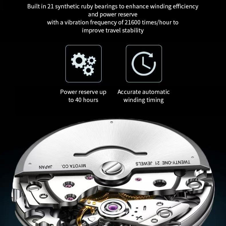 Nautic PP Leather | Automatic Watch - 40mm