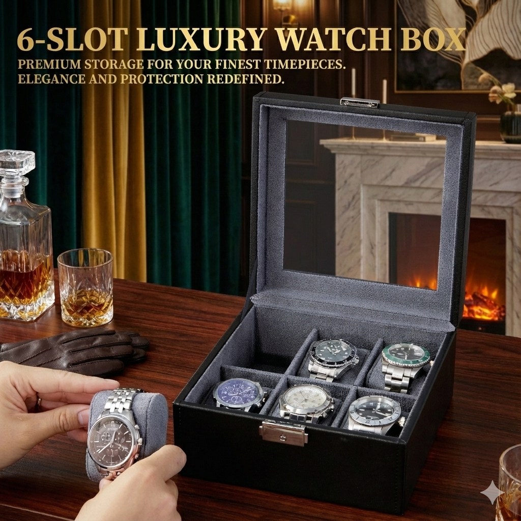 CrownView 6 Slot | Watch Storage Box