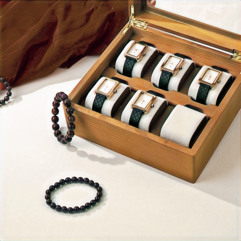 Prestige Wood Watch Box | 6 Piece Watch Box