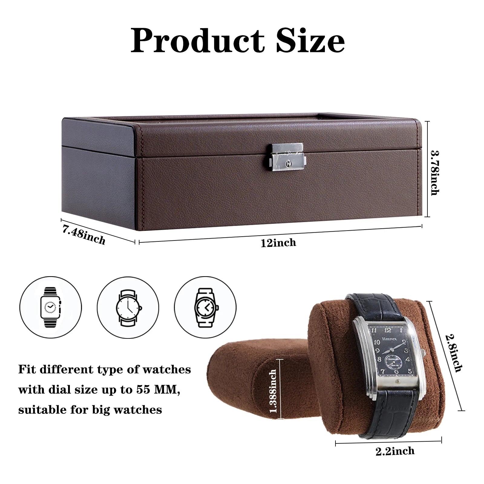 CrownView 10 Slot | Watch Storage Box