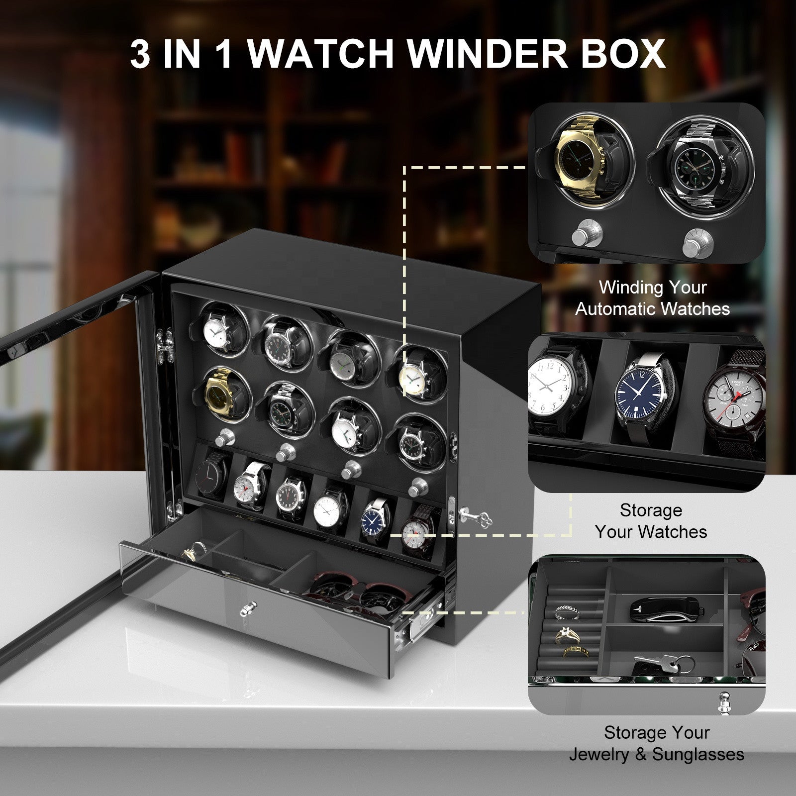 W-Winder Prestige 8+6 | Watch Winder