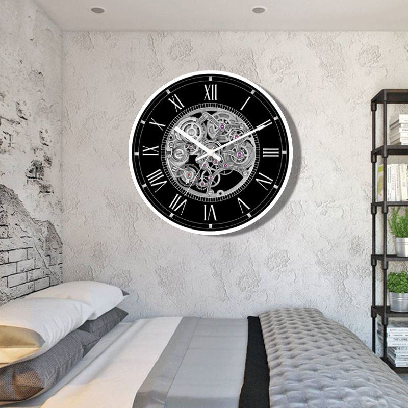 MonoFrame Industrial | Silent Wall Clock