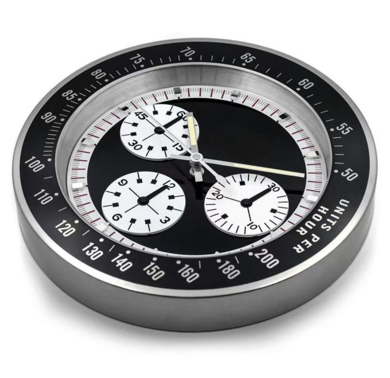 Daytona Paul Newman, Vintage Schwarz | Wanduhr