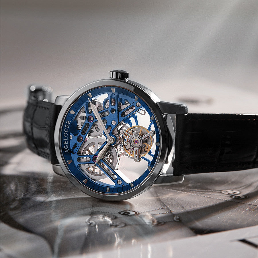 AGELOCER Skeleton Rose Gold | Mechanical Watch - 40mm