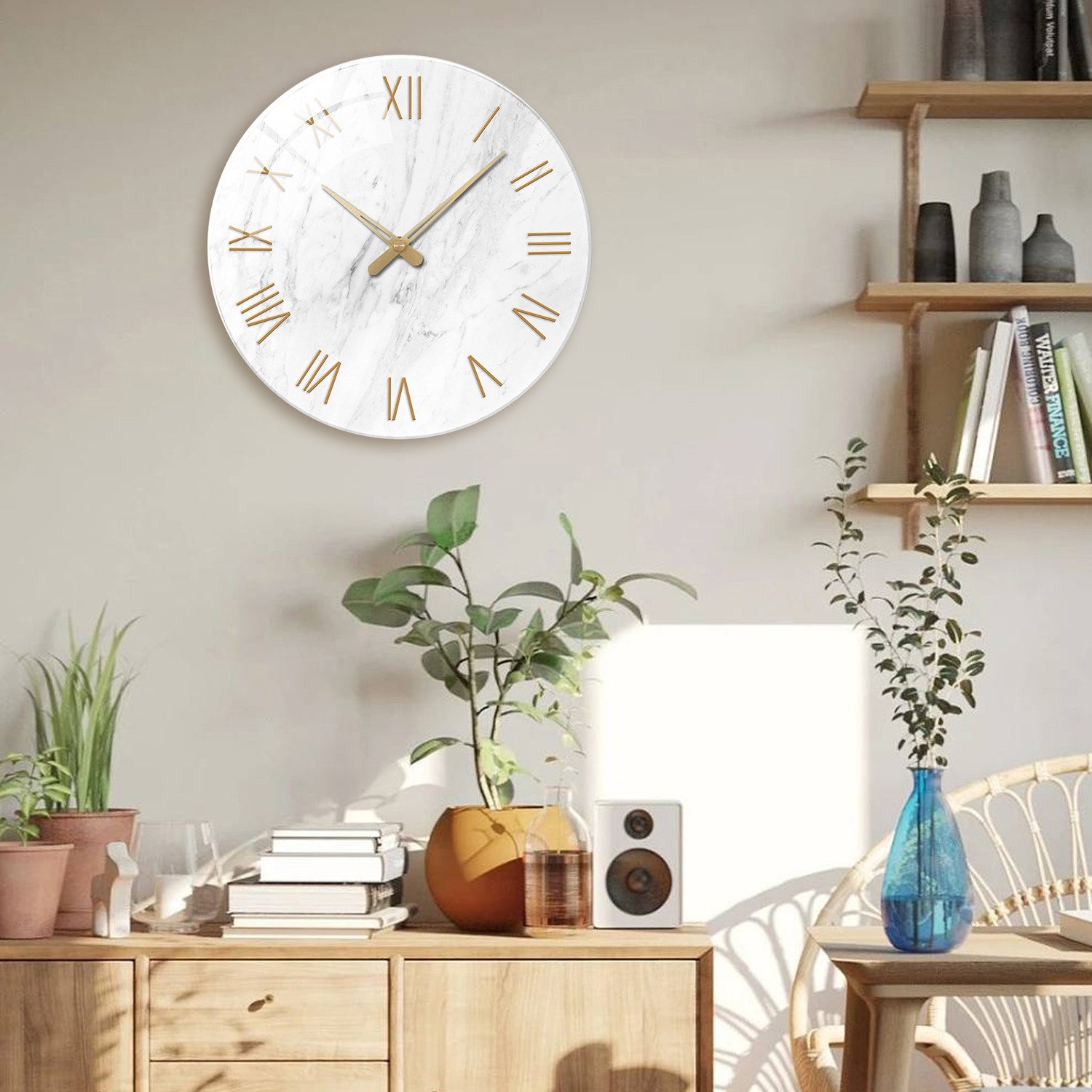 Marble Roman Elegance | Wall Clock