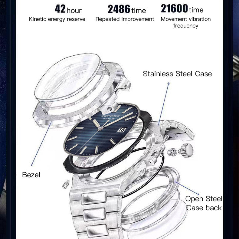 Nautic PP Leather | Automatic Watch - 40mm