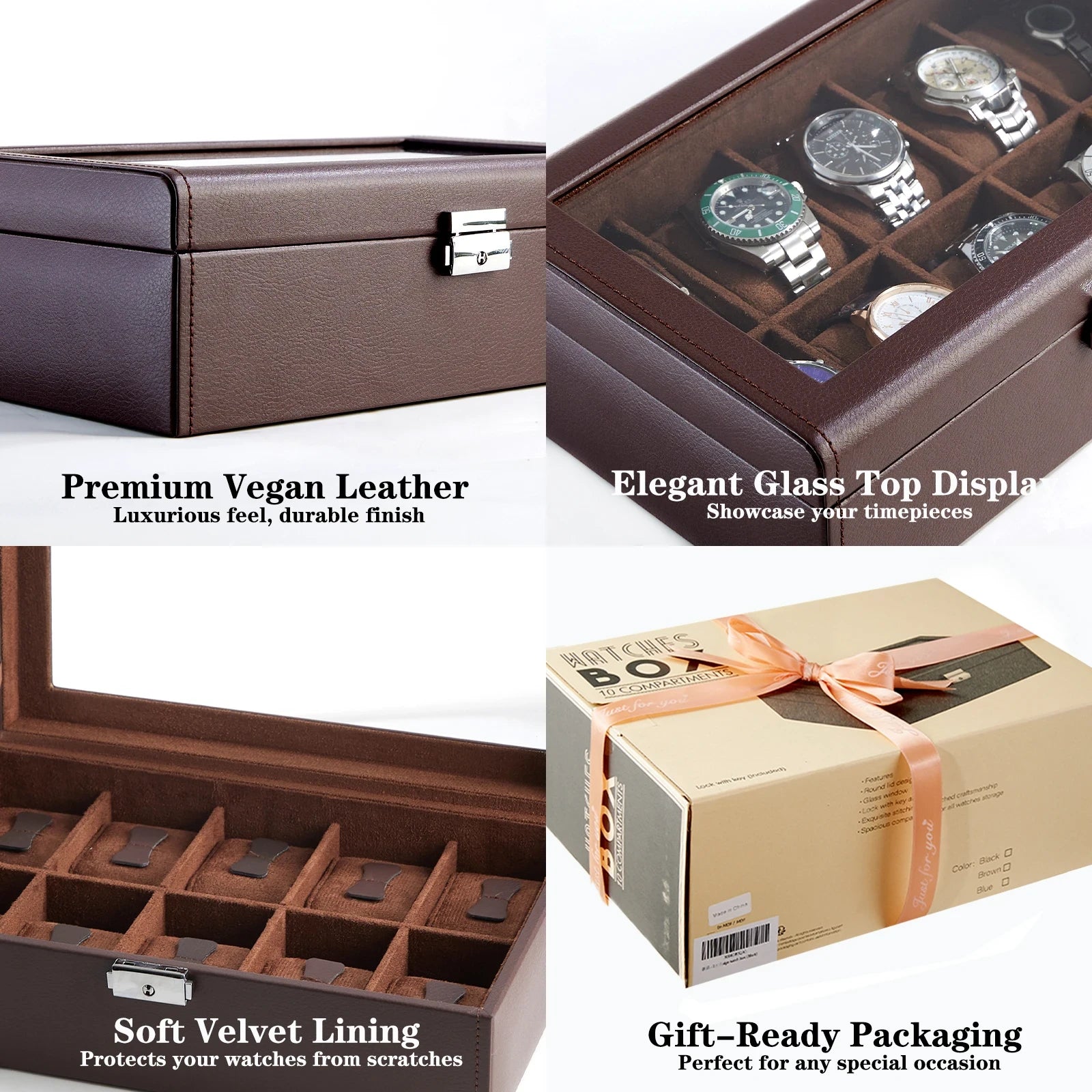 CrownView 10 Slot | Watch Storage Box