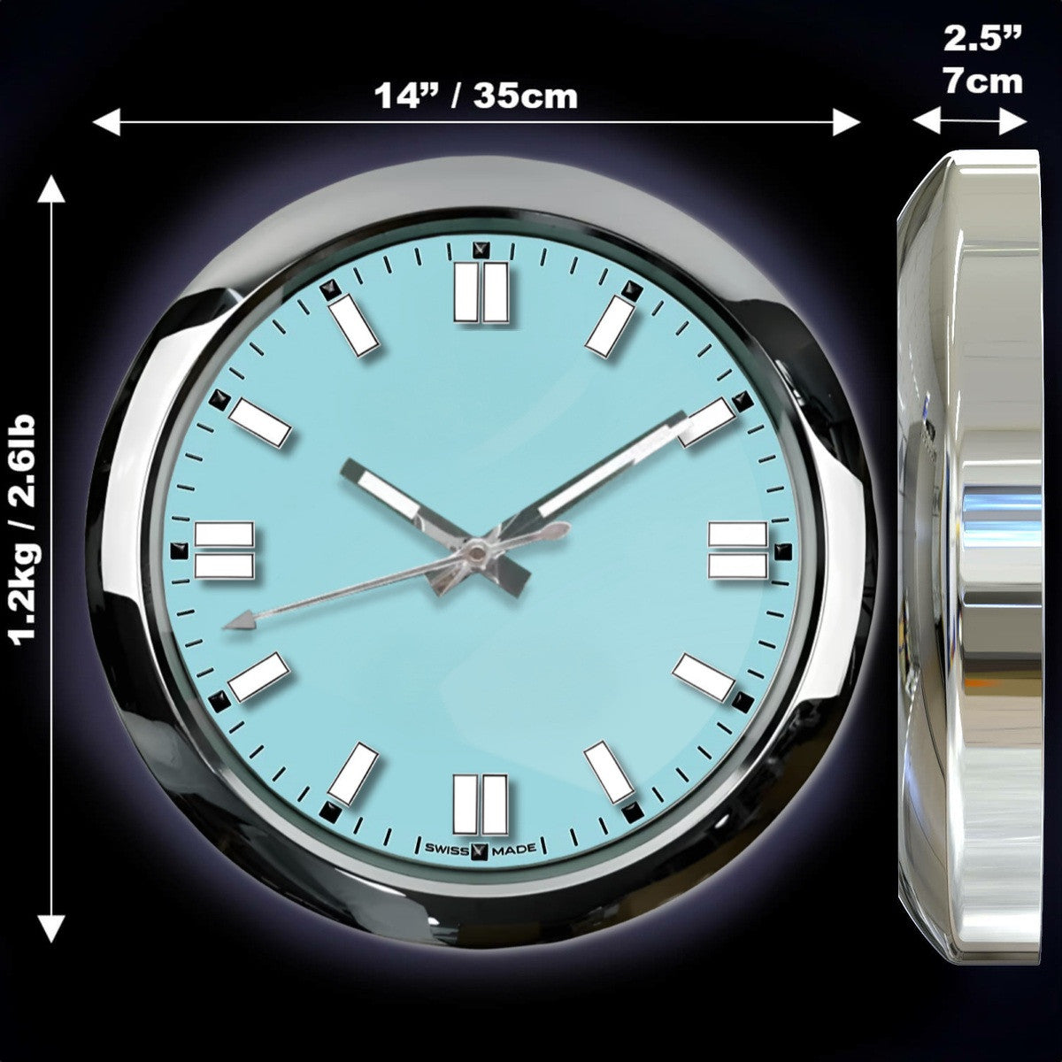 Perpetual Blue Tiffany | Wall Clock