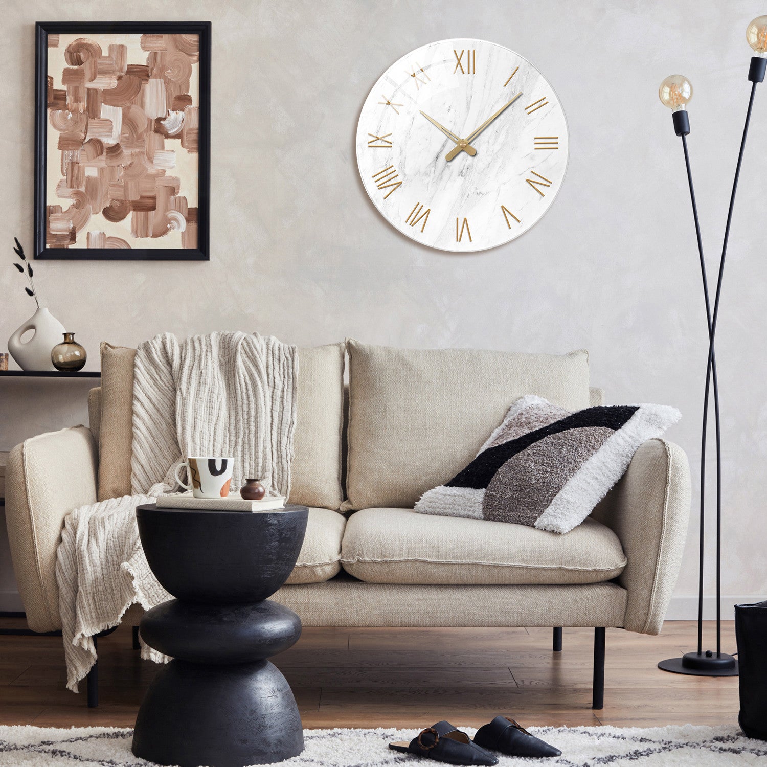 Marble Roman Elegance | Wall Clock