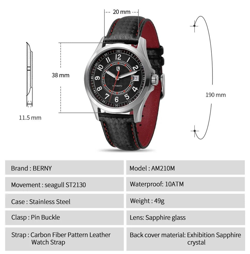 Calatrava Black Style | Luxury Dress Watch - 38mm