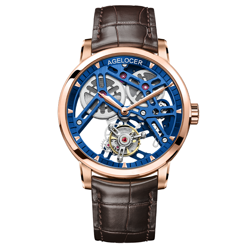 AGELOCER Skeleton Rose Gold | Mechanical Watch - 40mm