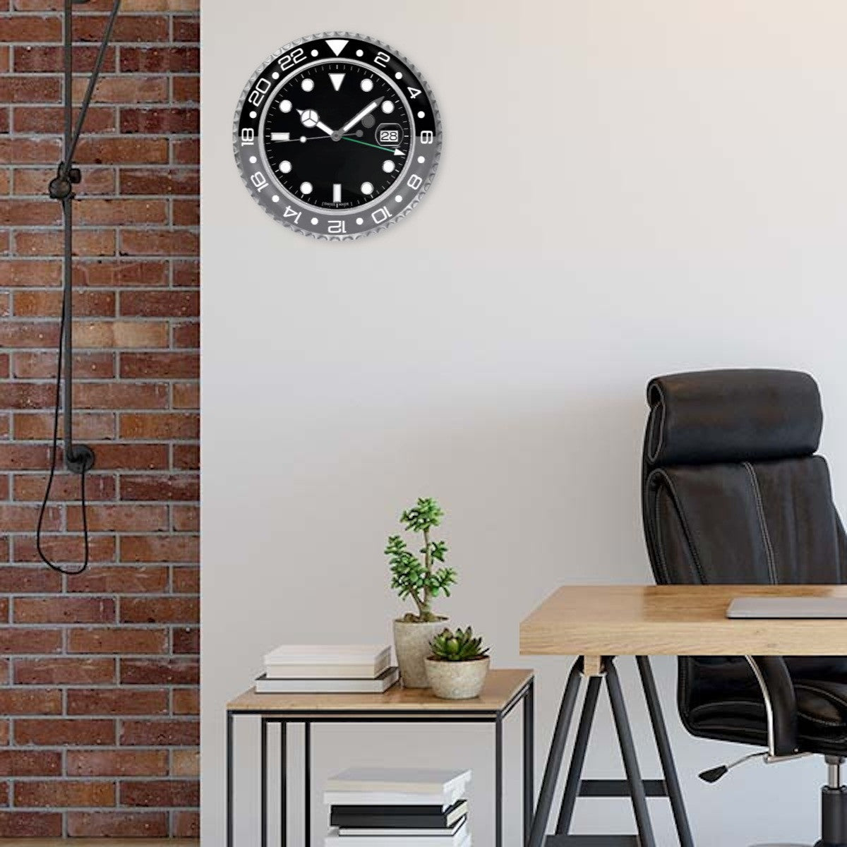 GMT Bruce Wayne Black and Grey | Wall Clock