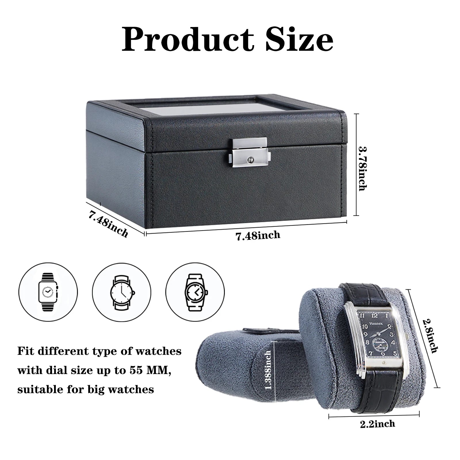 CrownView 6 Slot | Watch Storage Box