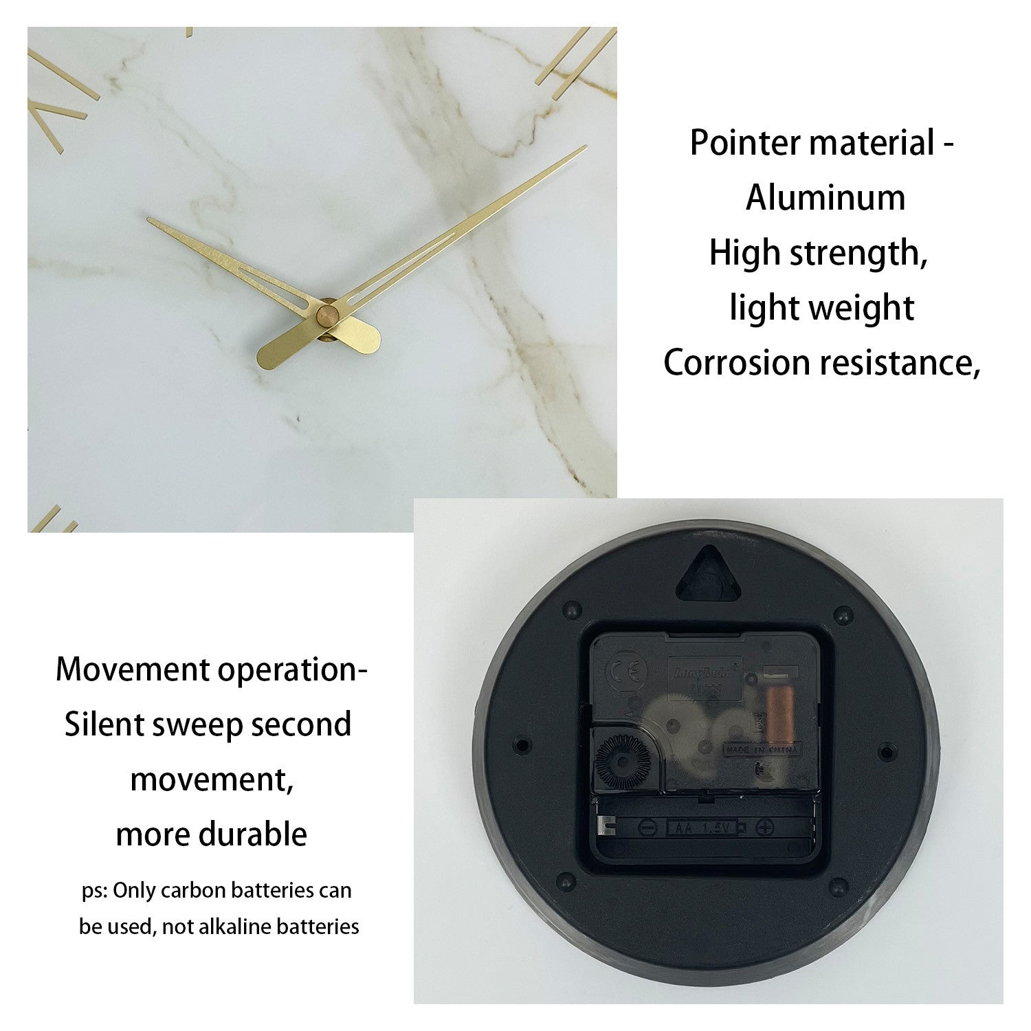 Marble Roman Elegance | Wall Clock