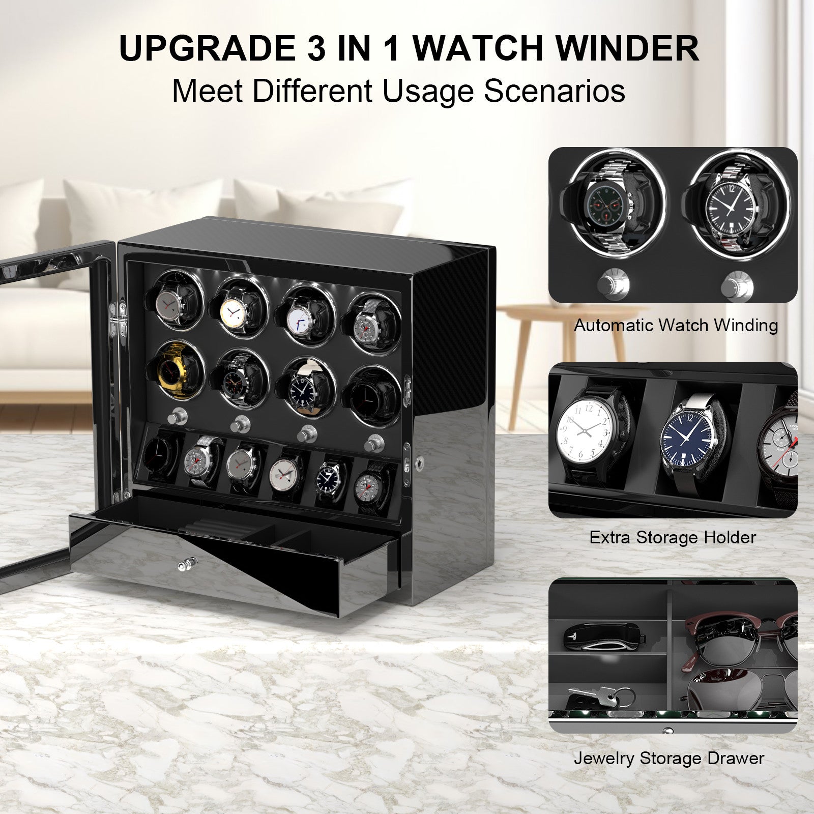 W-Winder Prestige 8+6 | Watch Winder