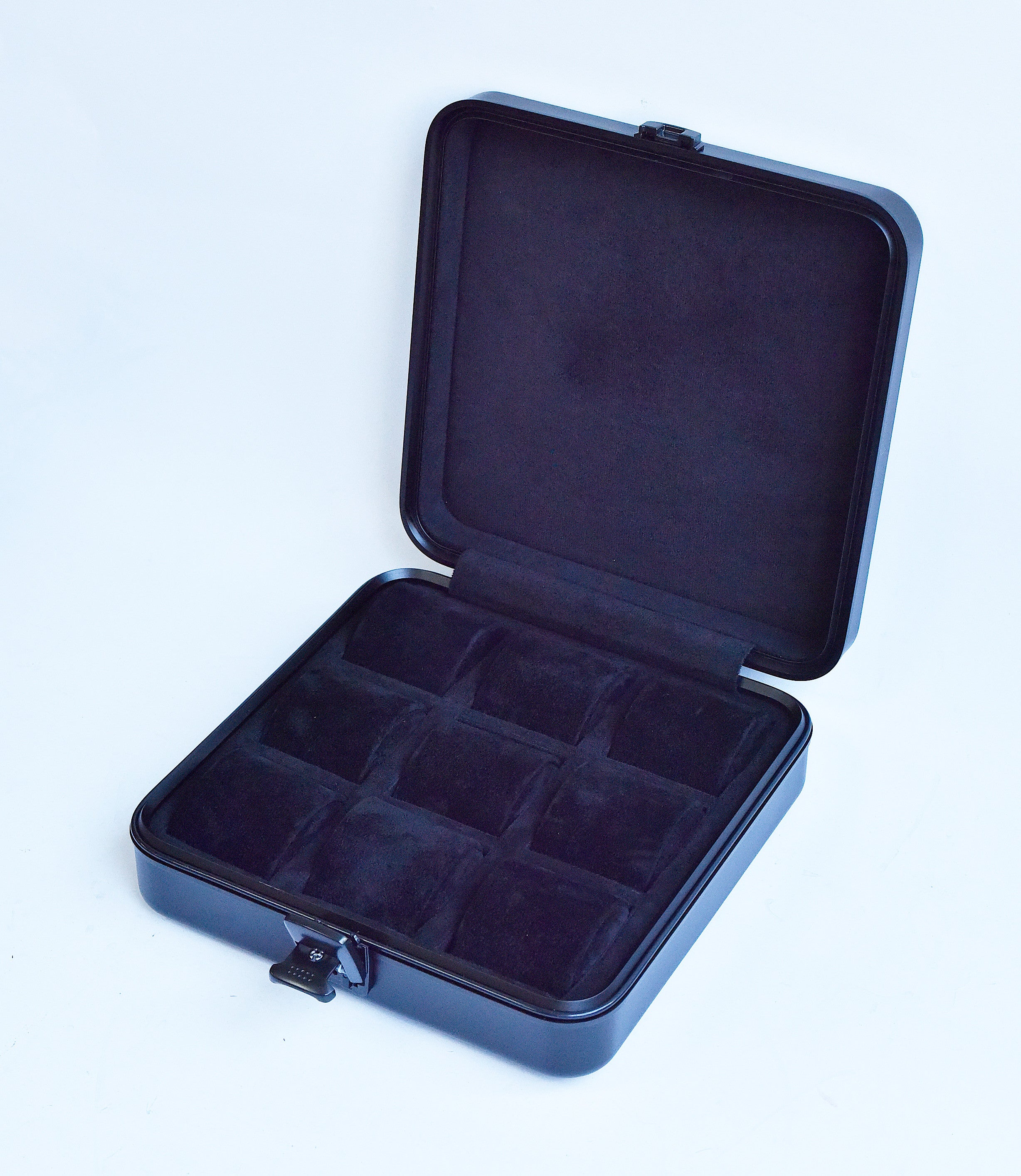 AeroVault Black 9 slots | Aluminum Watch Box