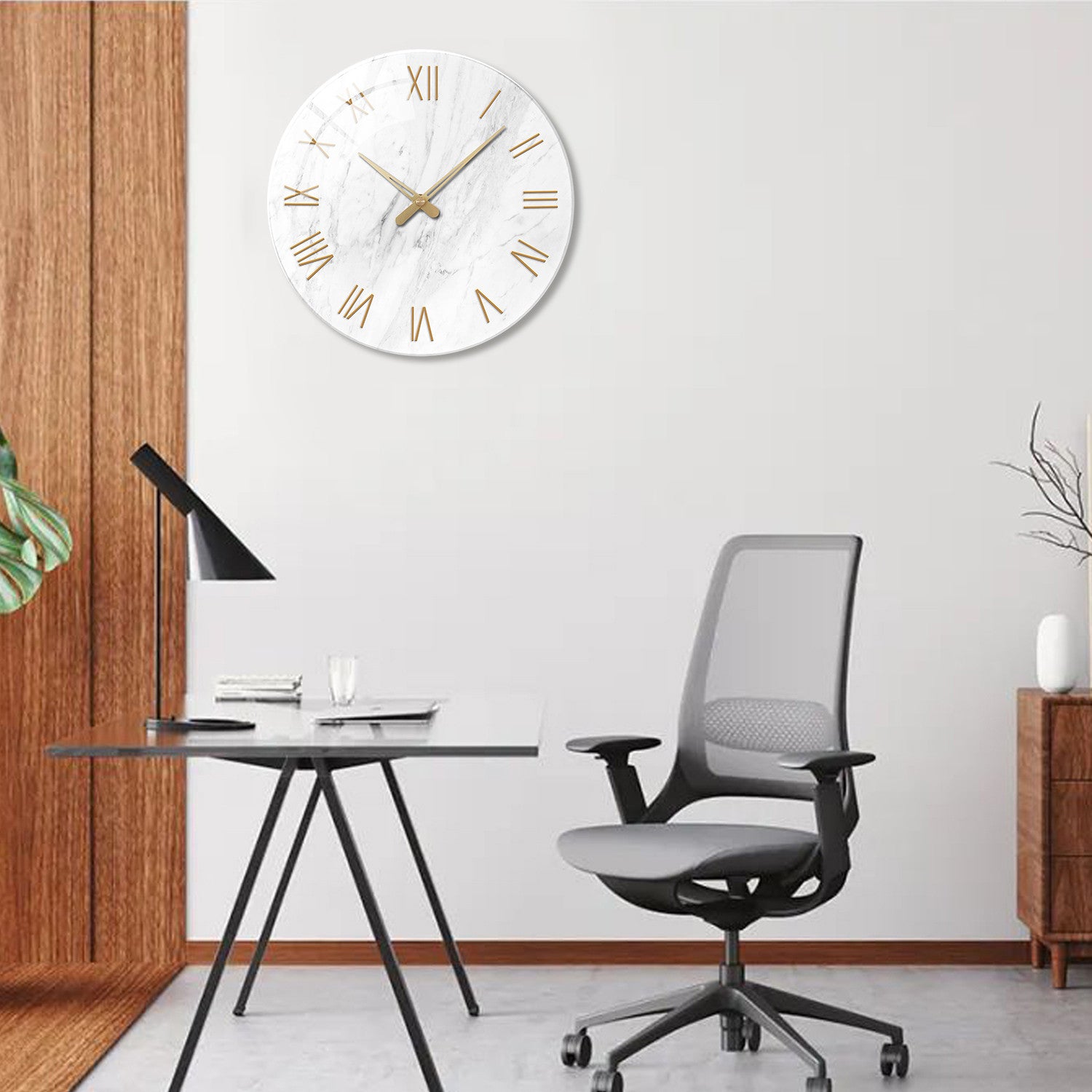 Marble Roman Elegance | Wall Clock