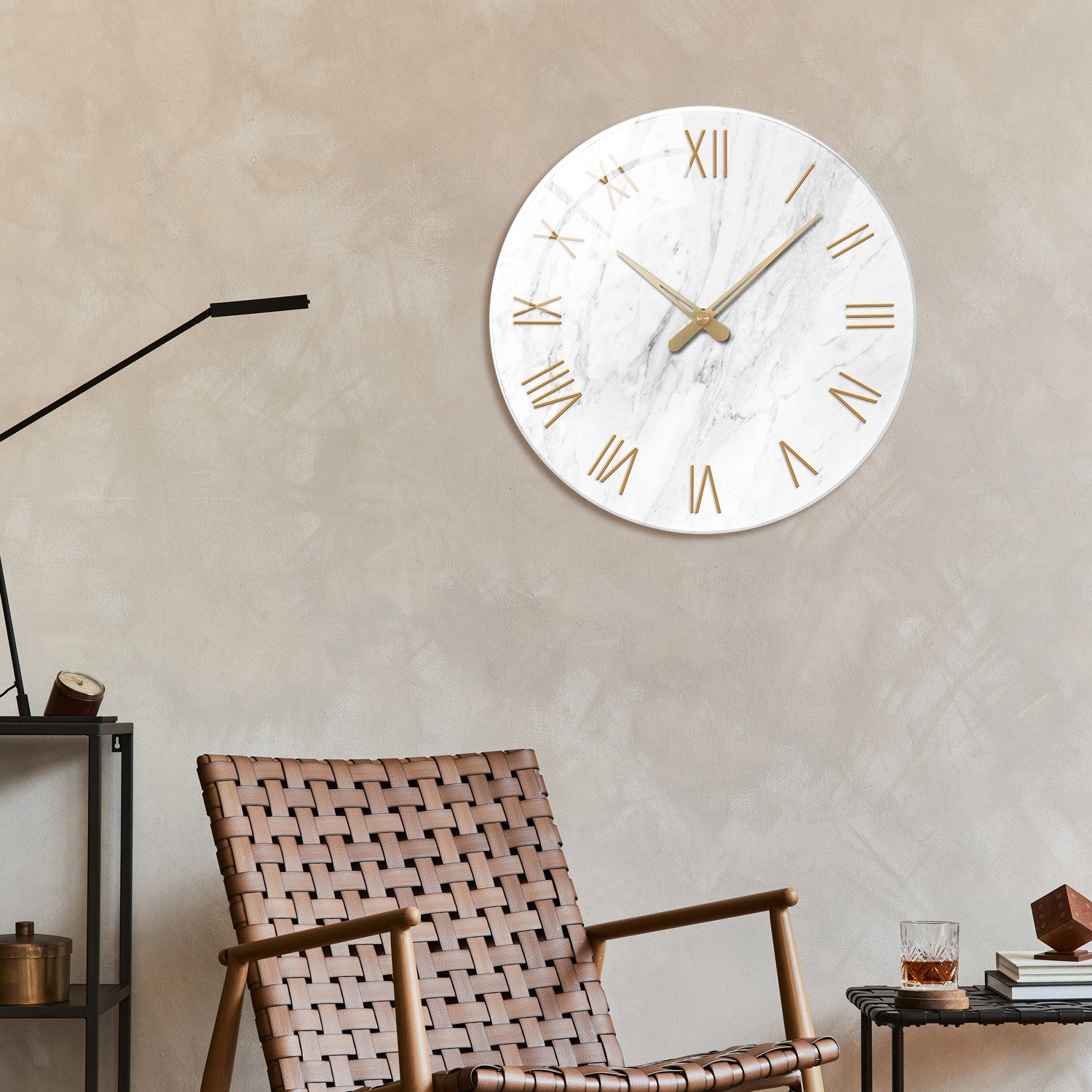 Marble Roman Elegance | Wall Clock