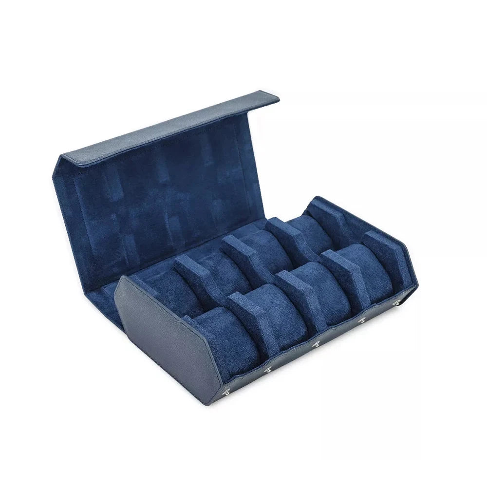 LuxOcta 8-Slot Saffiano Leather Watch Case