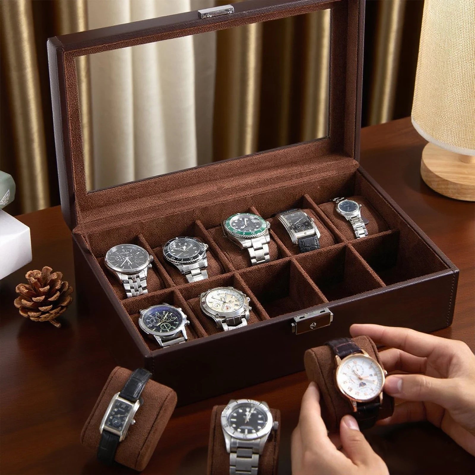 CrownView 10 Slot | Watch Storage Box