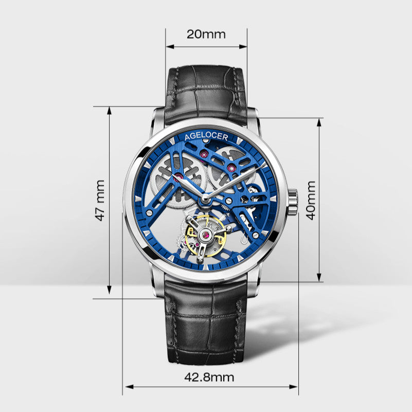 AGELOCER Skeleton Rose Gold | Mechanical Watch - 40mm