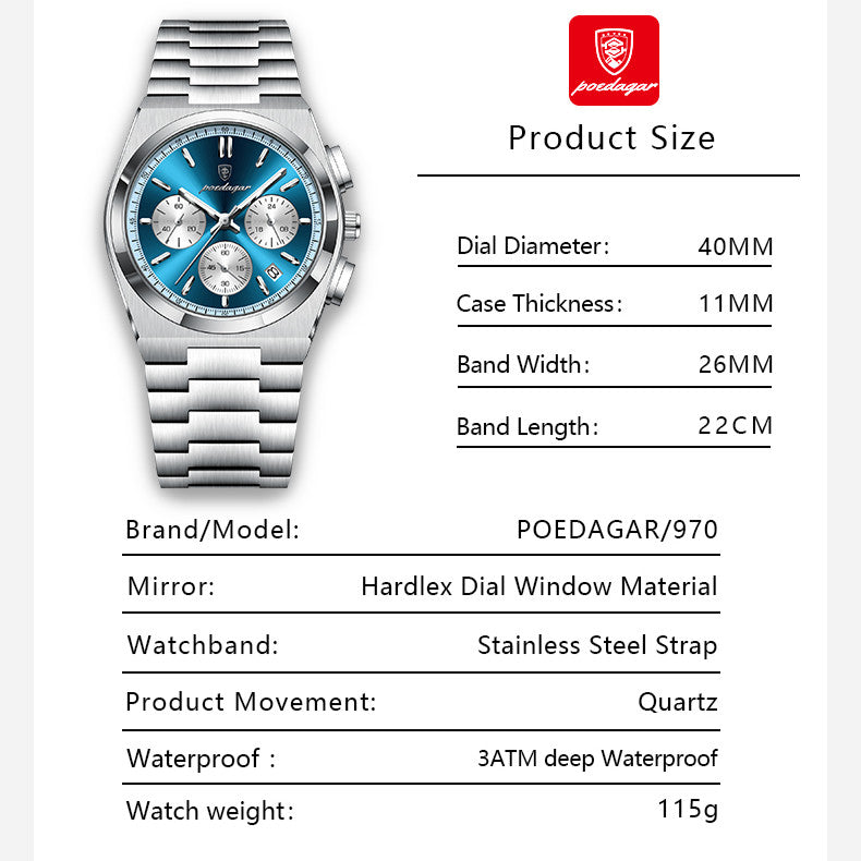 PRX Chrono 970 | Men's Chronograph watch - 40mm