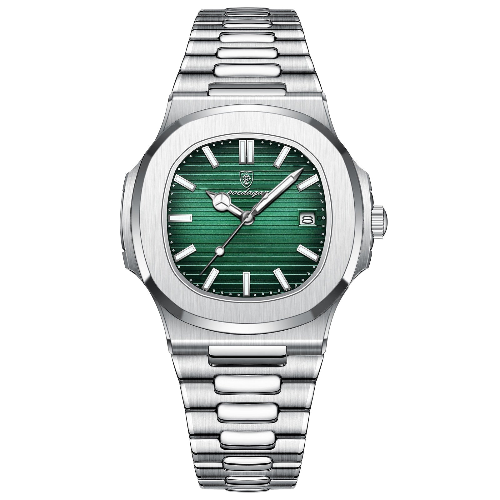 POEDAGAR Nautic Steel | Quartz Sport Watch – 40mm