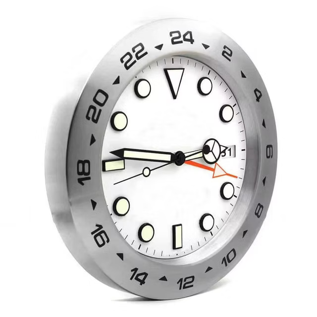 Polar Expedition White | Luxury Wall Clock – Field Watch Style