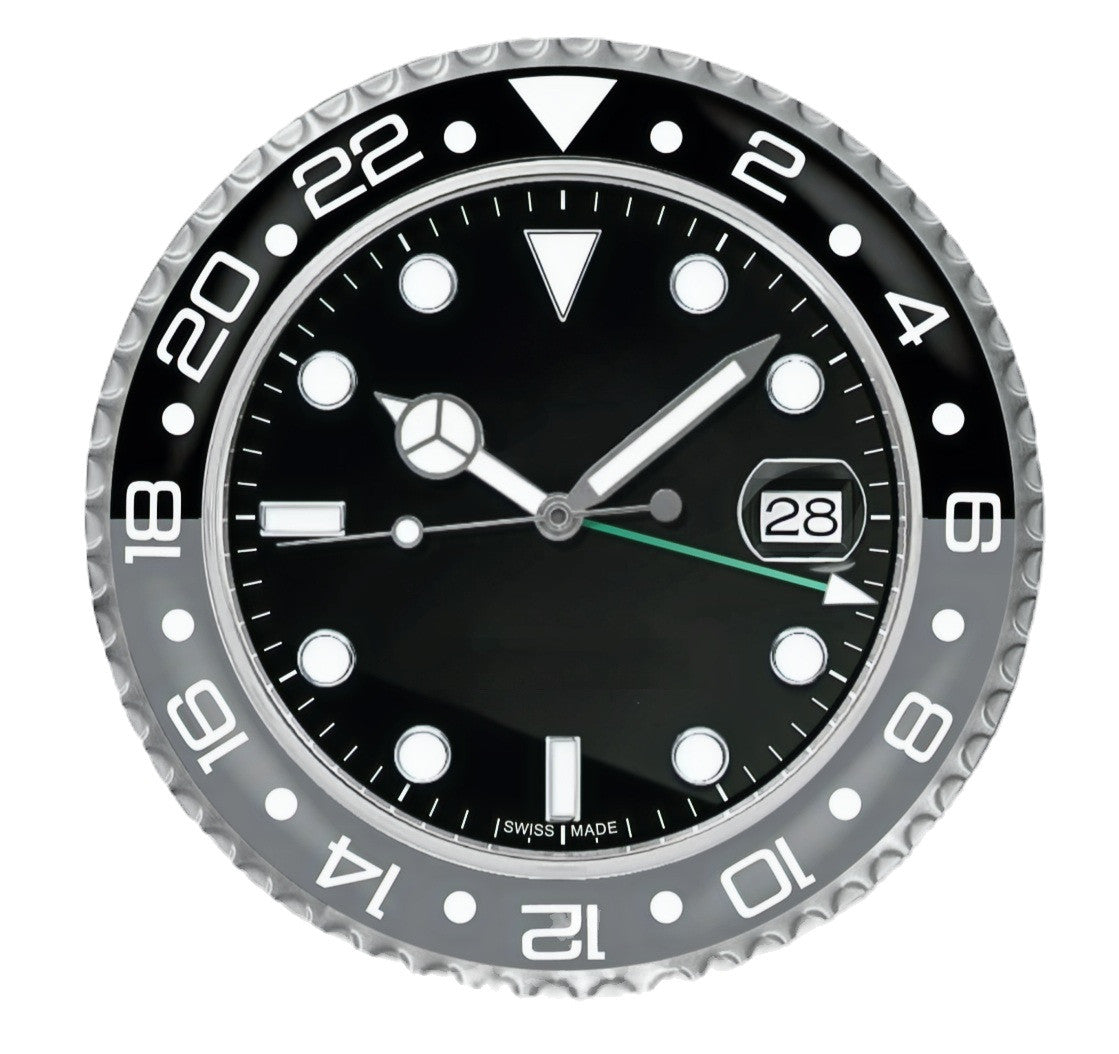 GMT Bruce Wayne Black and Grey | Wall Clock