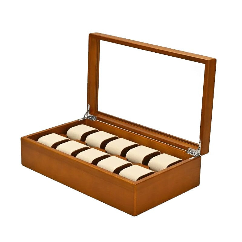 Wooden Watch Box Deluxe 10 Watch Edition