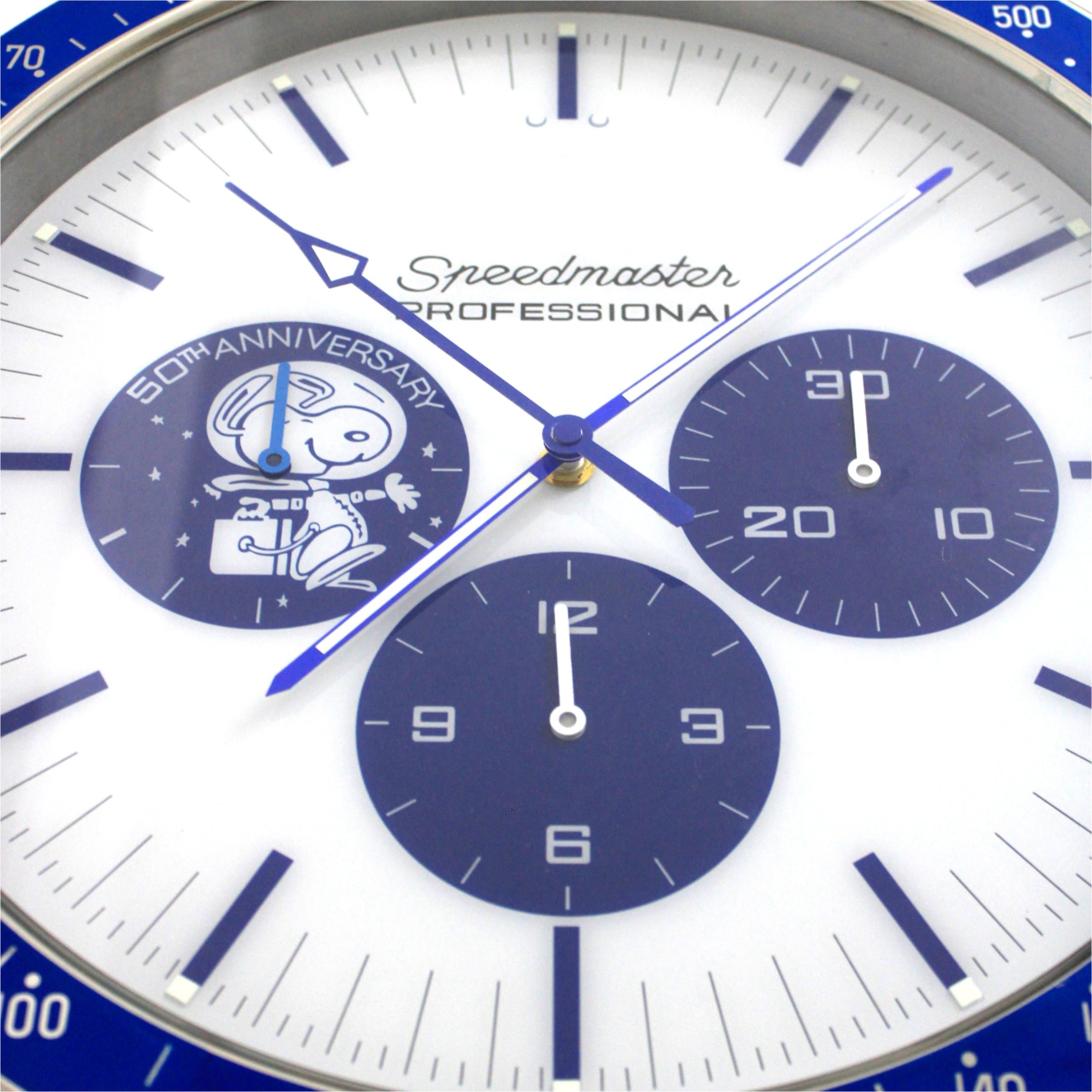 Omega Blue Snoopy Large wall clock