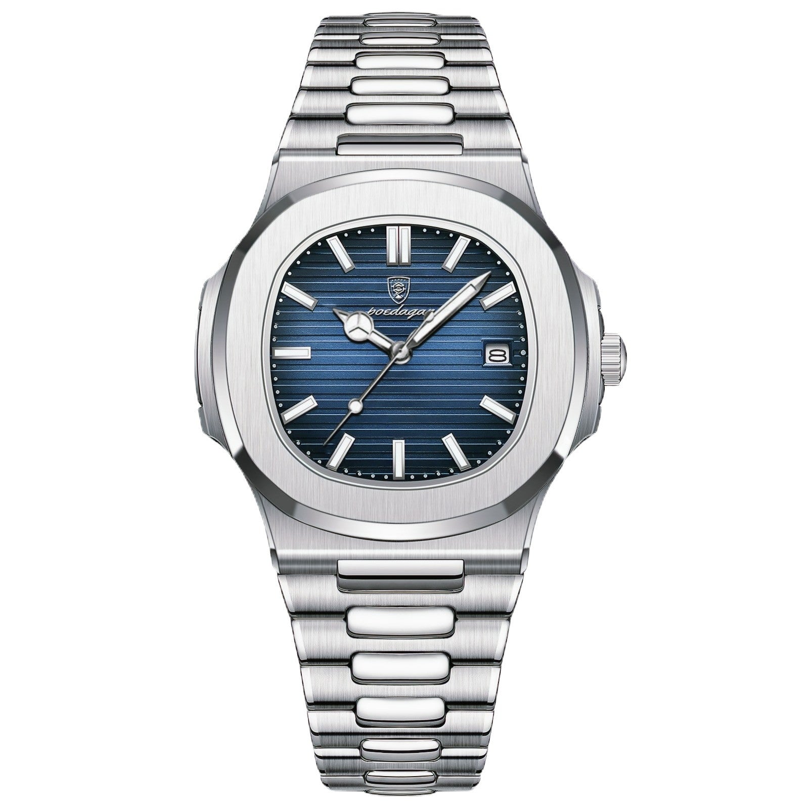 POEDAGAR Nautic Steel 40mm | Quartz Watch