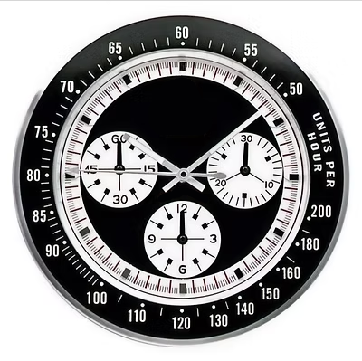 Daytona Paul Newman, Vintage Black | Wall Clock