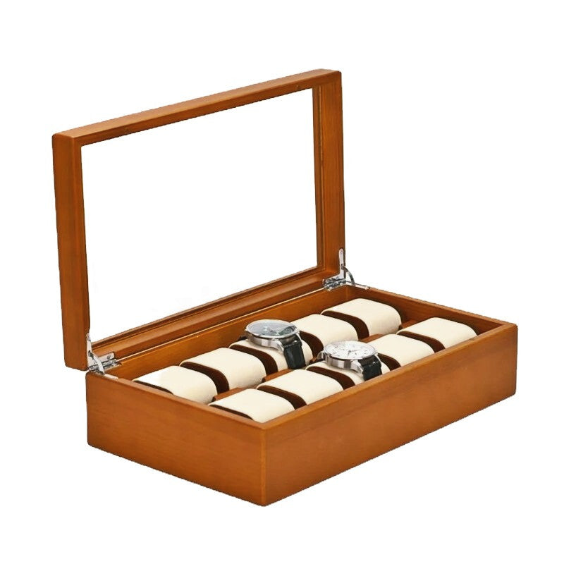 Wooden Watch Box Deluxe 10 Watch Edition