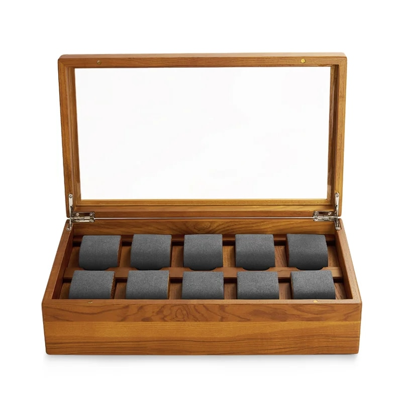 Wooden Watch Box Deluxe 10 Watch Edition