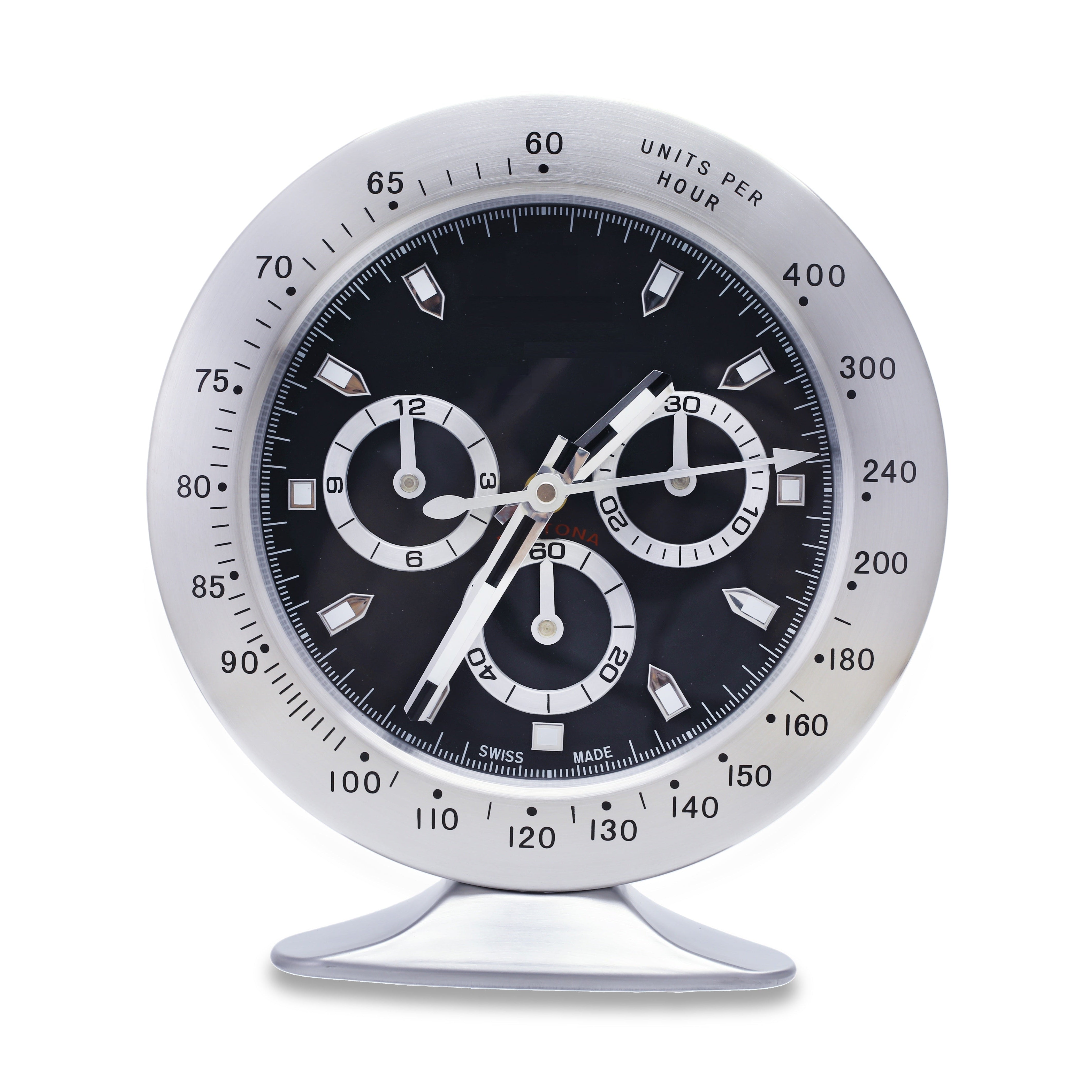 Rolex Daytona steel black desk clock