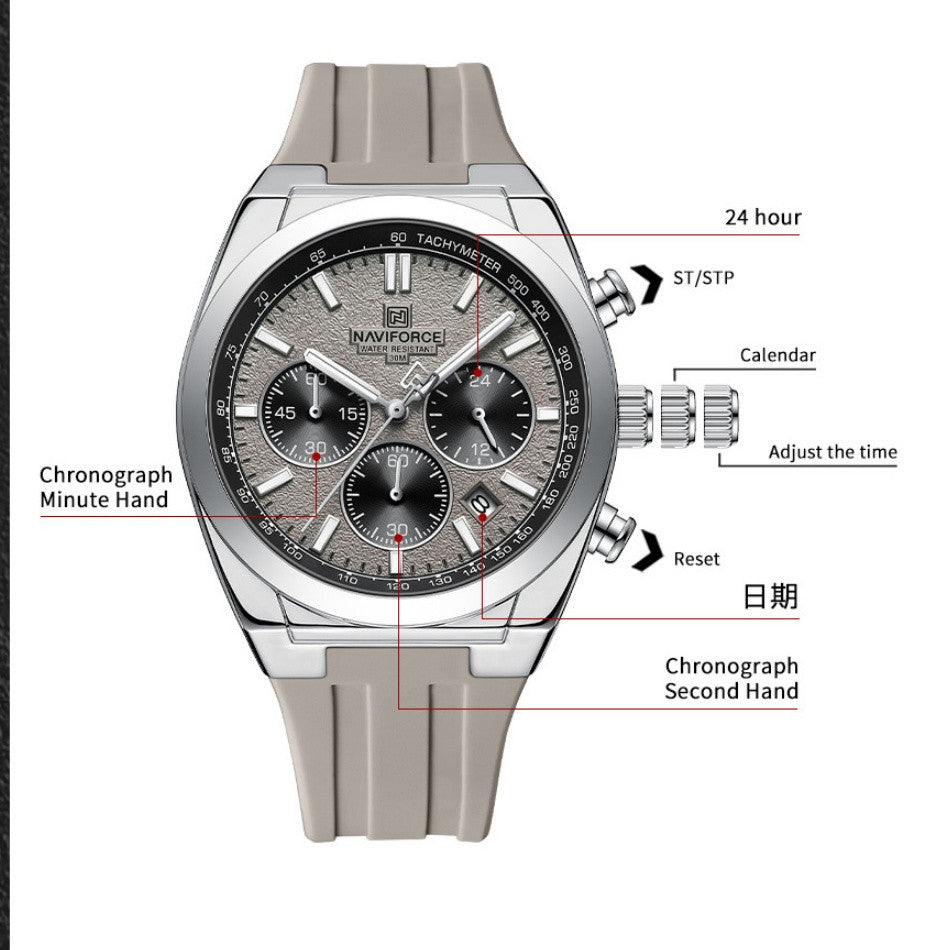 W-NaviForce Chronograph | Sport Quartz Watch - 41mm