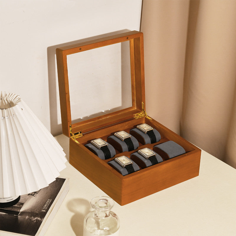 Prestige Wood Watch Box | 6 Piece Watch Box