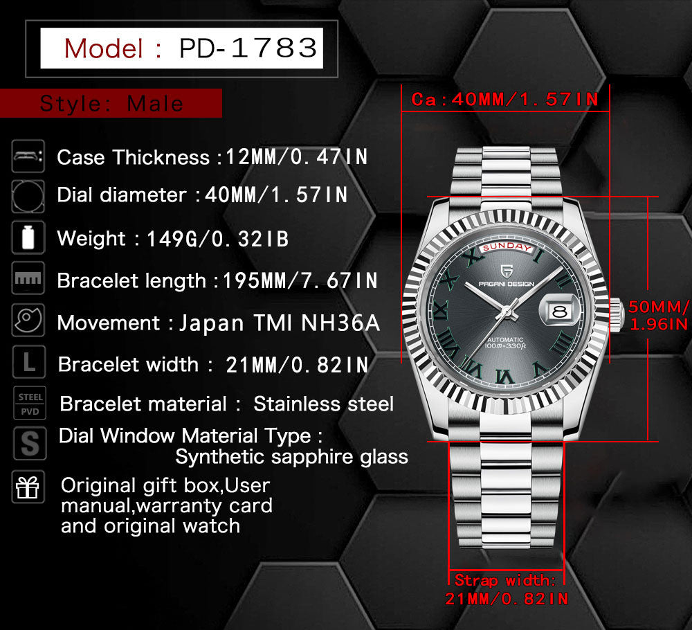 President Gold | Automatic Watch - 40mm