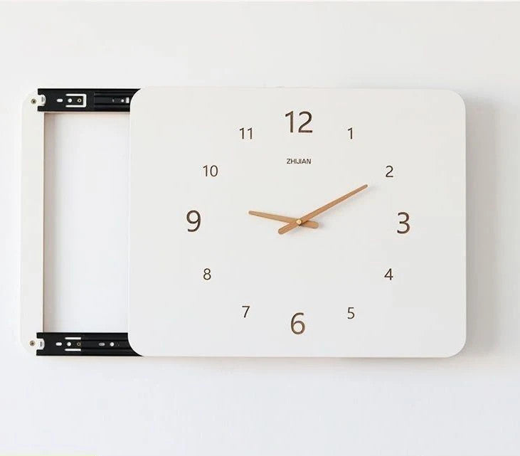 HiddenSafe Slide-Open | Wall Clock