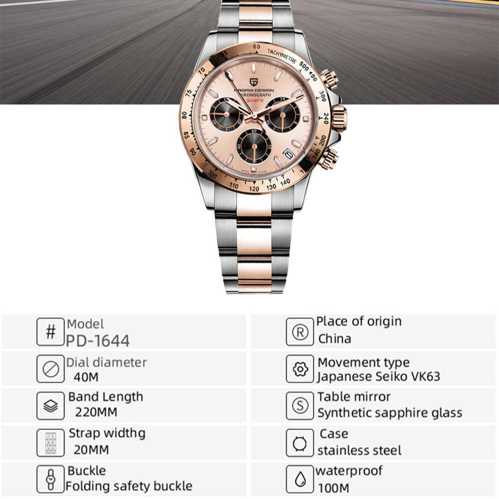 Racing Chrono Two Tone | Chronograph Watch - 40mm