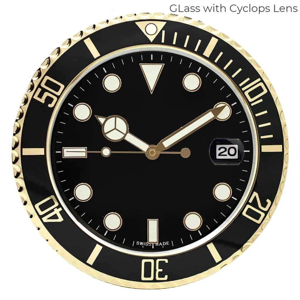 Submariner Black & Gold | Wall Clock