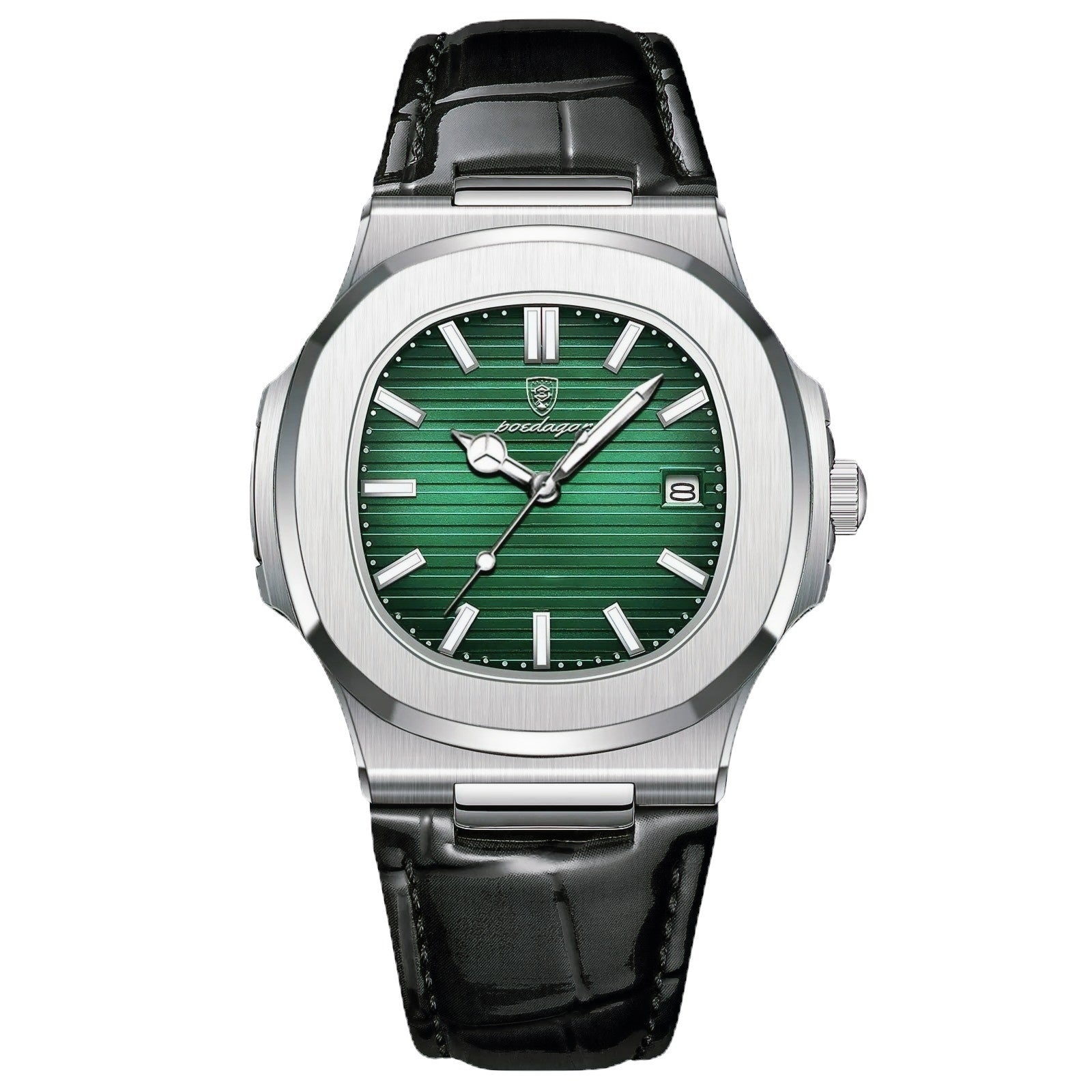 POEDAGAR Nautic Leather 40mm | Quartz Watch